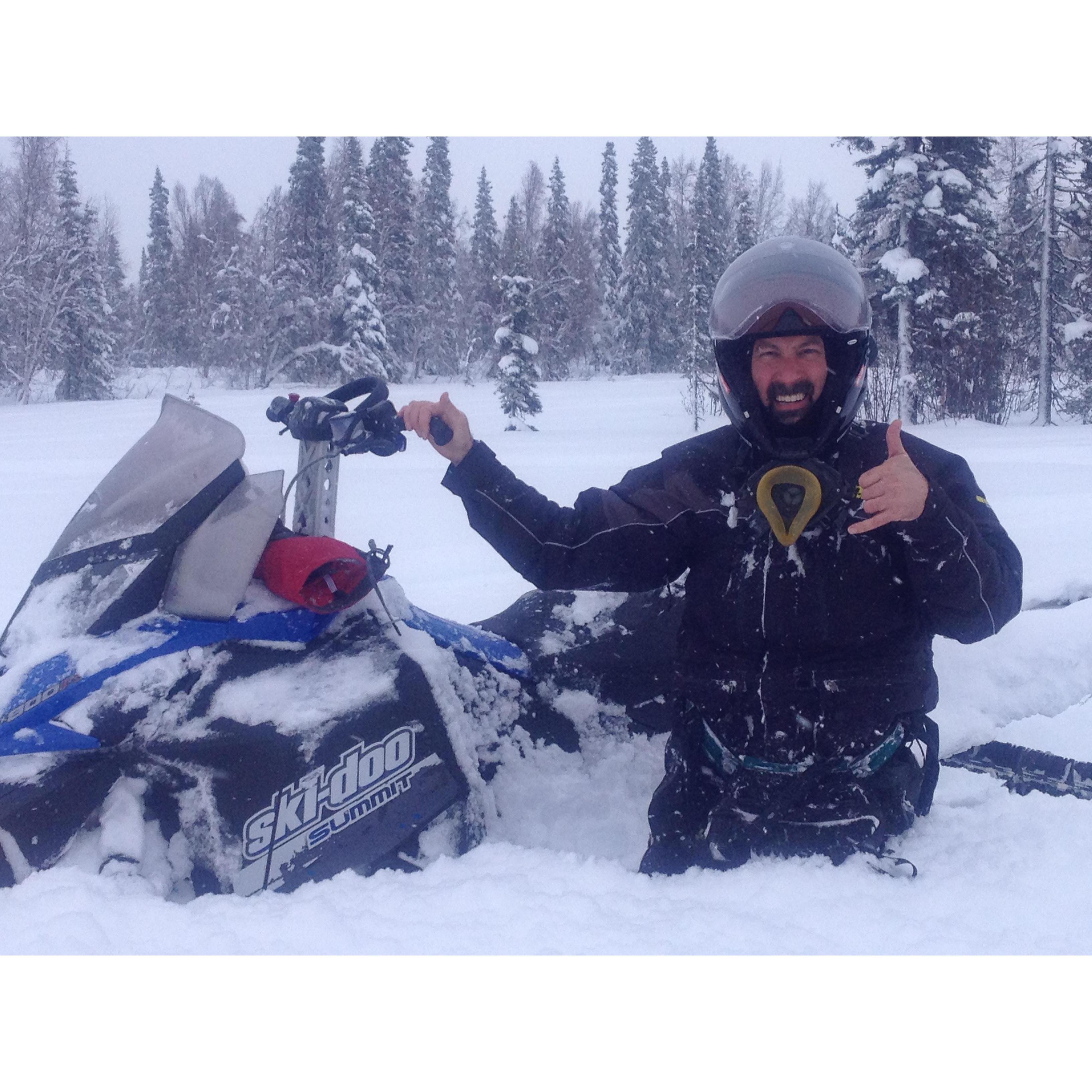 A little snow in Talkeetna, Alaska
