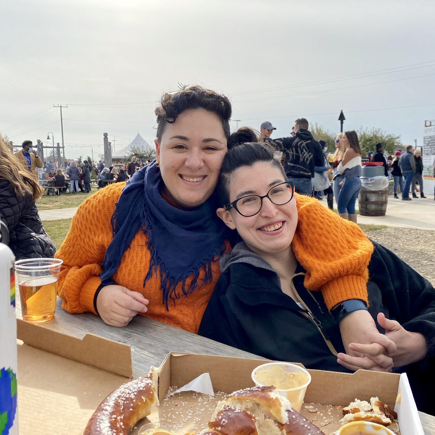 Our first photo together!