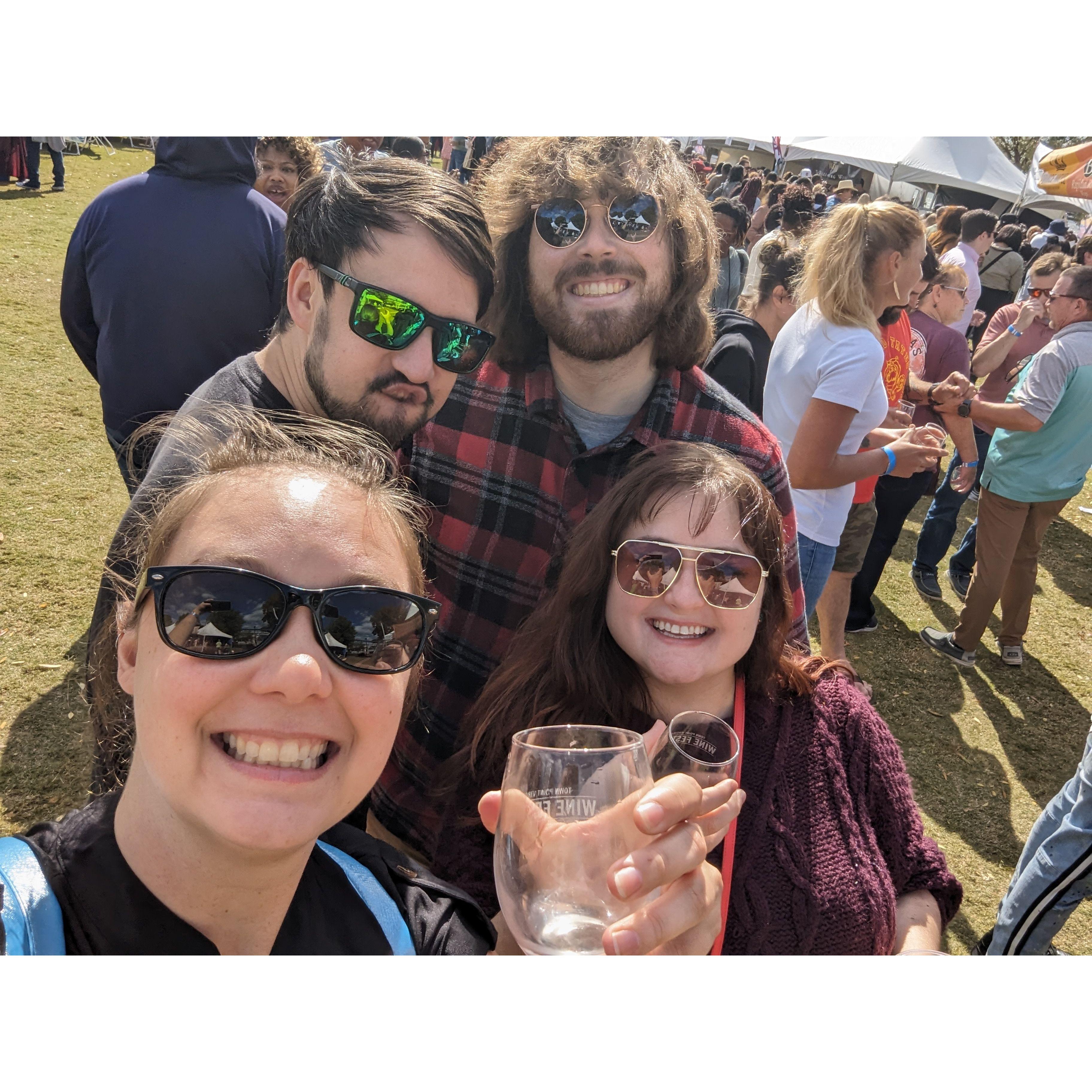 Our first wine fest with friends
