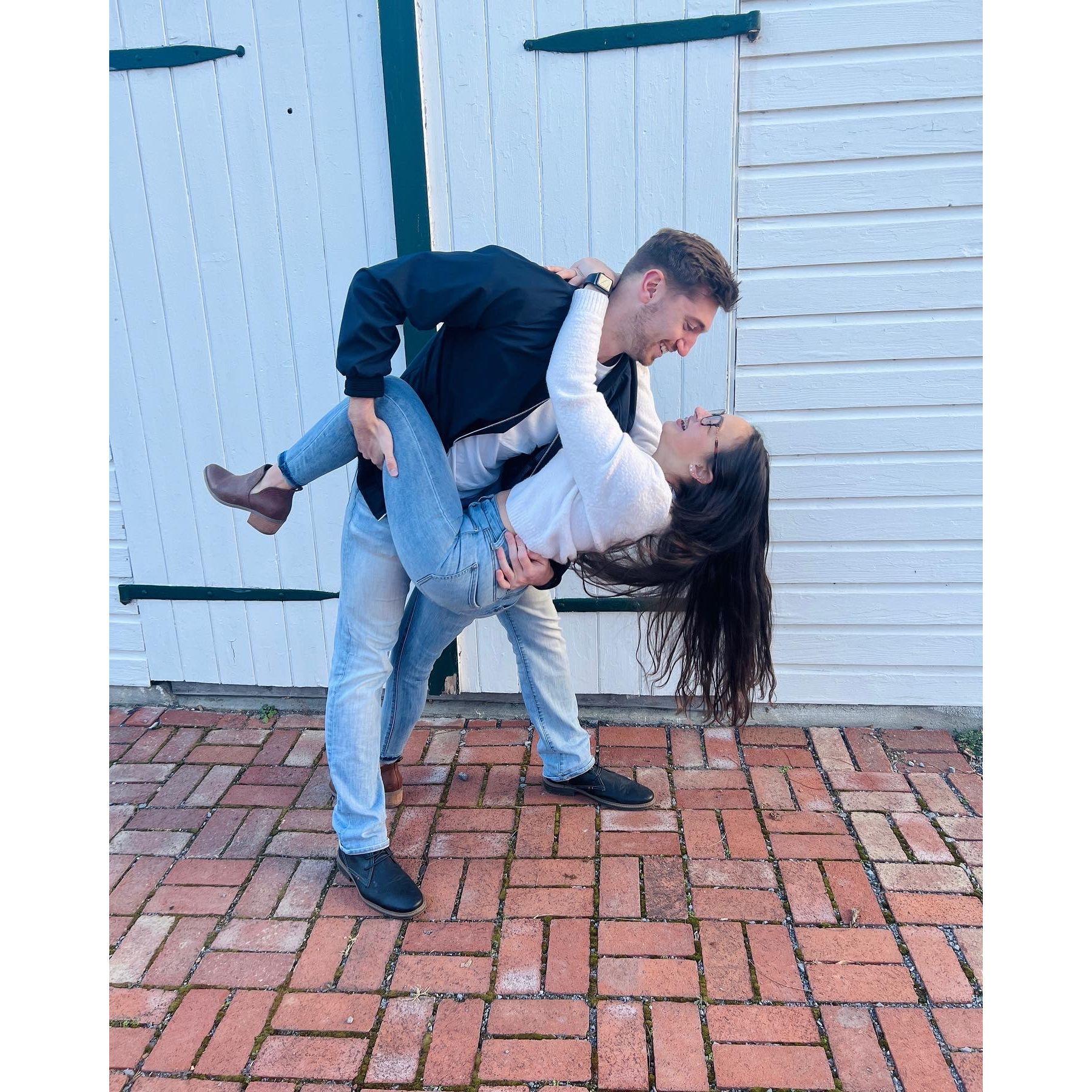 The first of our couple's photoshoots. Fall 2021