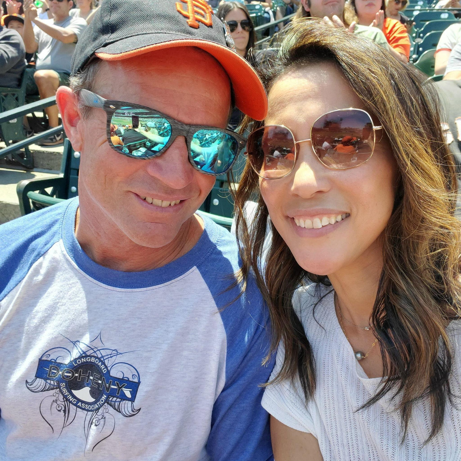 Our very first SF Giants game together — celebrating Sanae’s birthday and making a memory that felt like the start of everything.