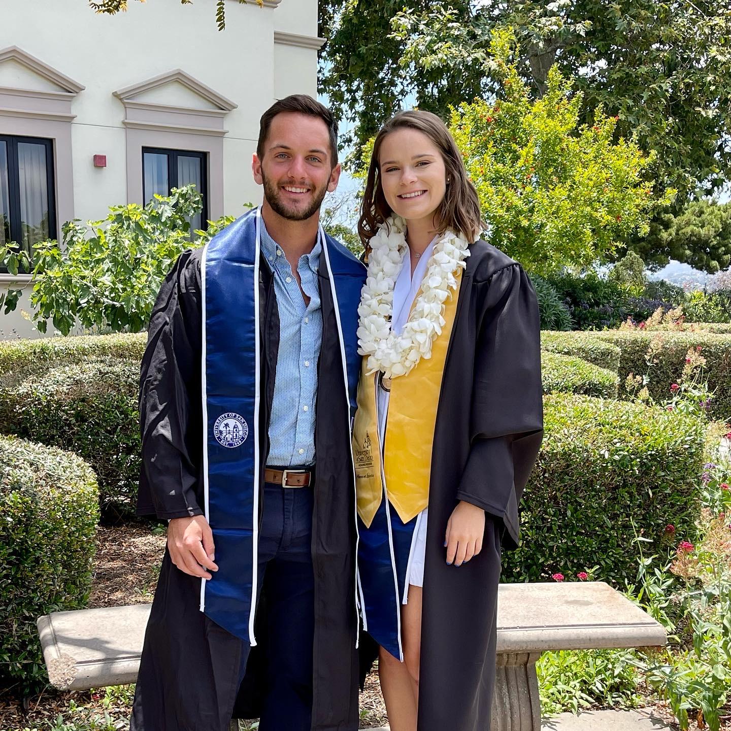 Graduating from University of San Diego June of '22! Katie majored in Mathematics and Luke majored in Economics :)
