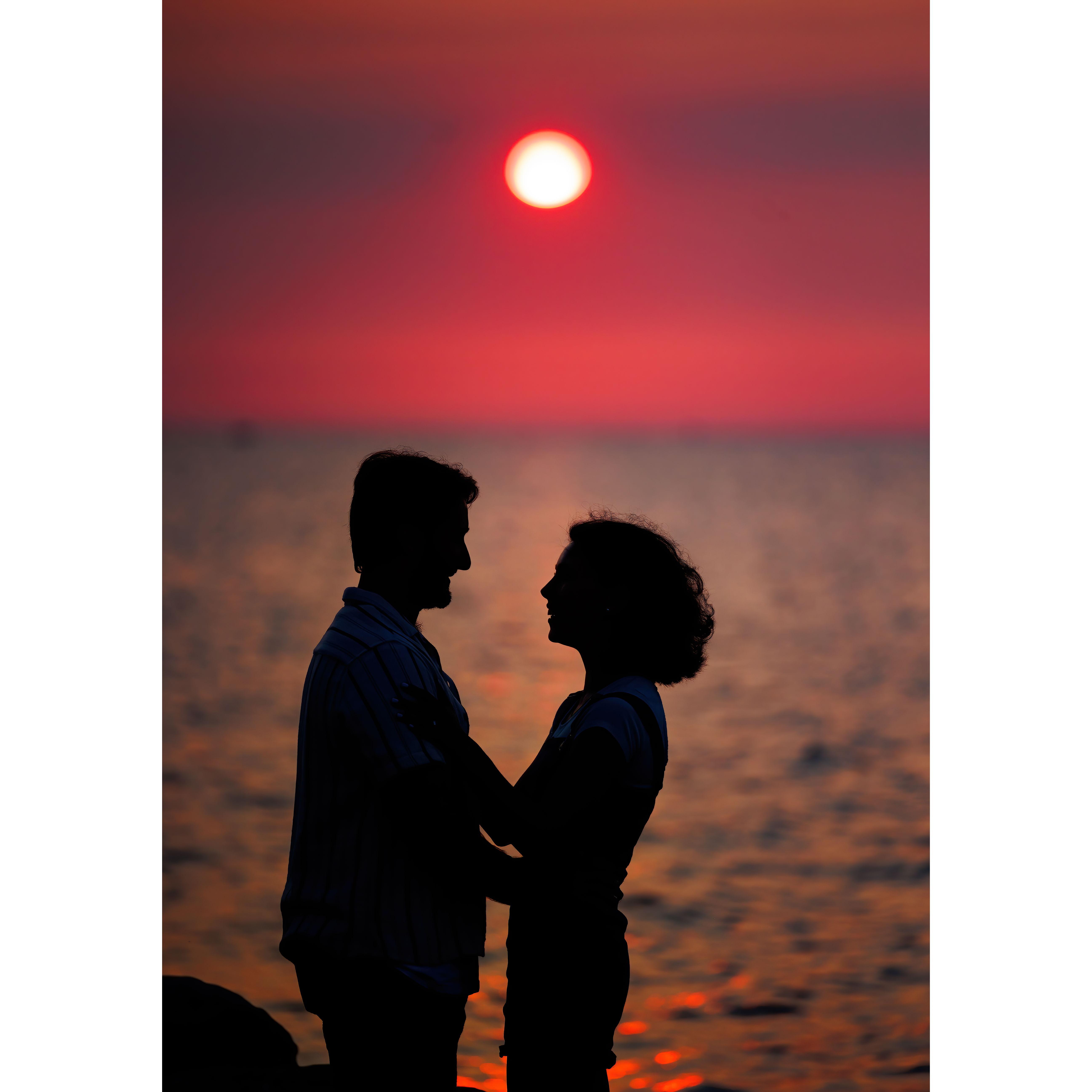 The beautiful sunset on the beginning of the rest of our lives!