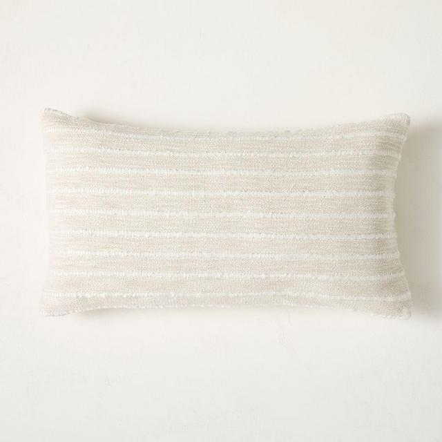 Soft Corded Pillow Cover, 14"x26", Natural Canvas