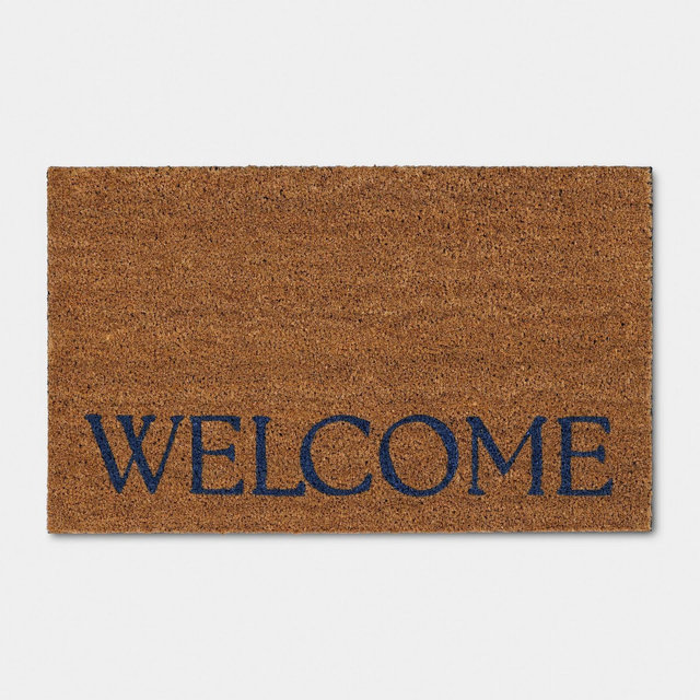 Welcome Tufted Coir Doormat Blue - Threshold™