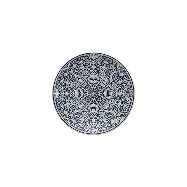 Fortessa Havana Vitrified China Coupe Rimless Plate 4 Pack, Blue, Salad Plate, 8.5 Inch