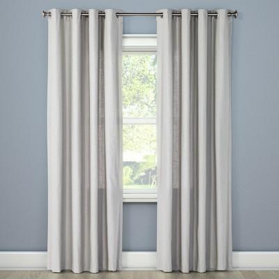 Natural Solid Curtain Panel - Threshold™