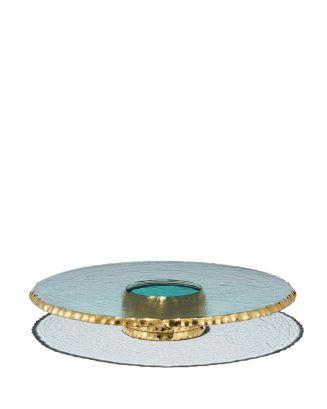 Edgey Platinum Pedestal Cake Plate