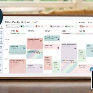 The Skylight Calendar 2 (Wood/Walnut) with Plus Plan | Skylight