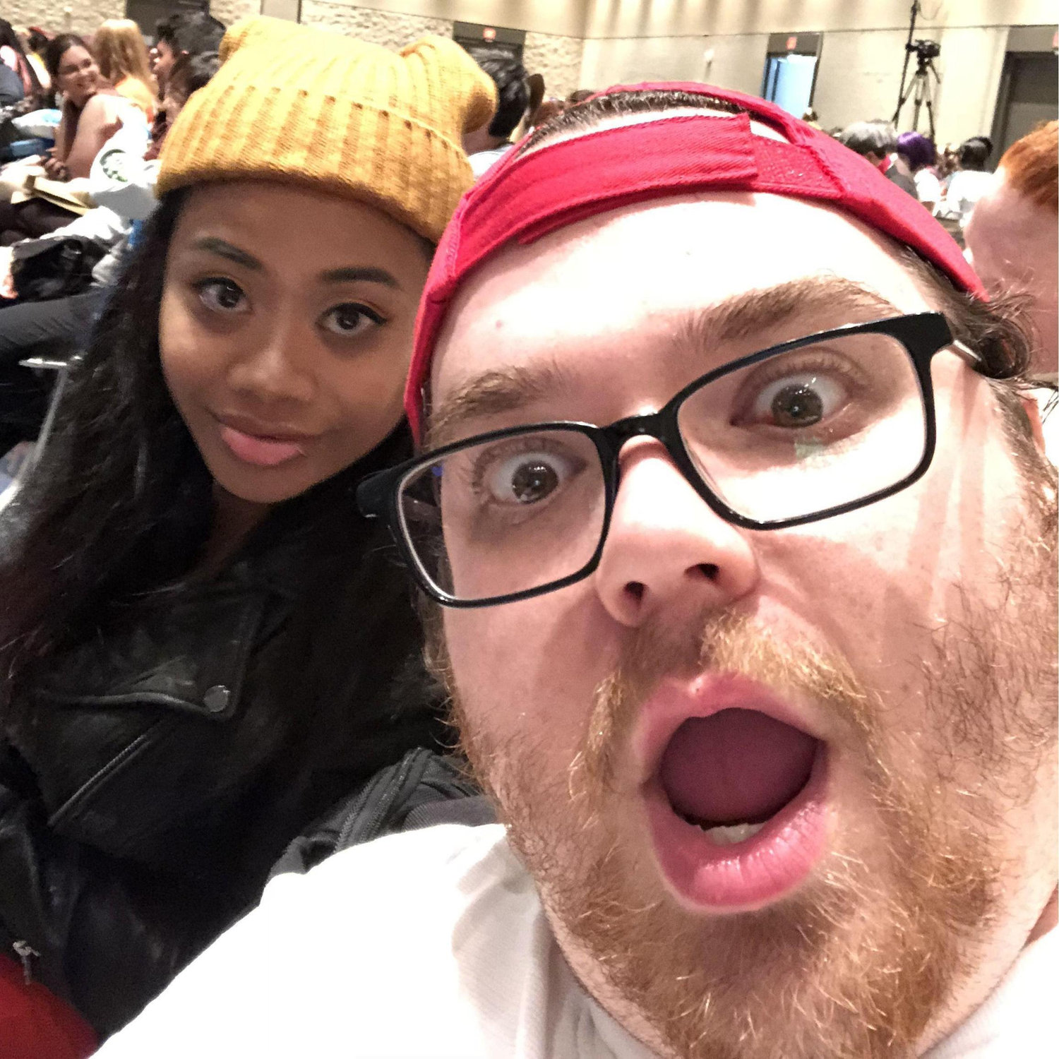 We dressed up as T.J. and Spinelli from the 90's cartoon, "Recess," for our first couple's cosplay!