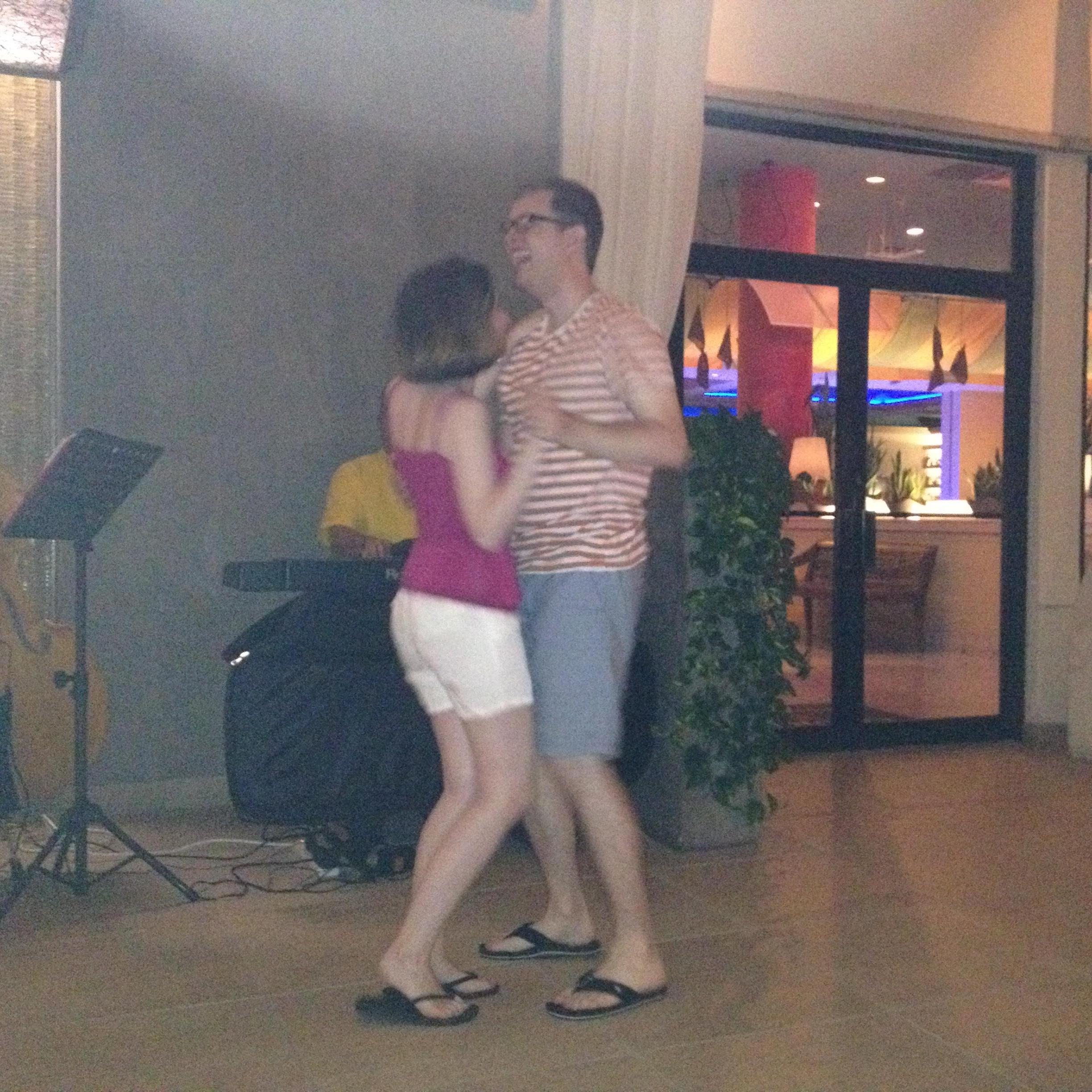 San Juan, Puerto Rico May 2014 This was the night we arrived, neither of us had had a day off in months, so I think we just immediately started dancing giddily.