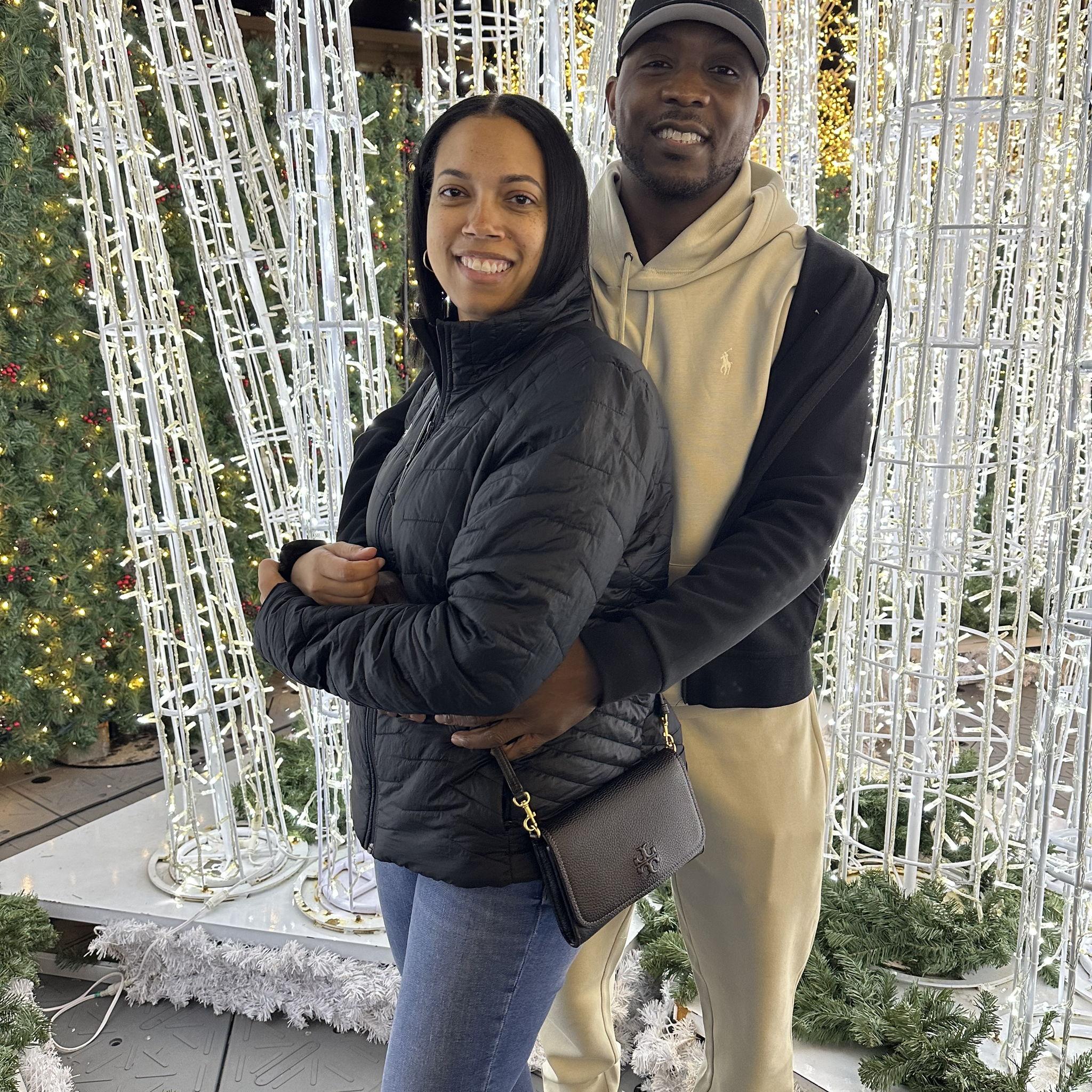 Christmas lights at National’s Stadium