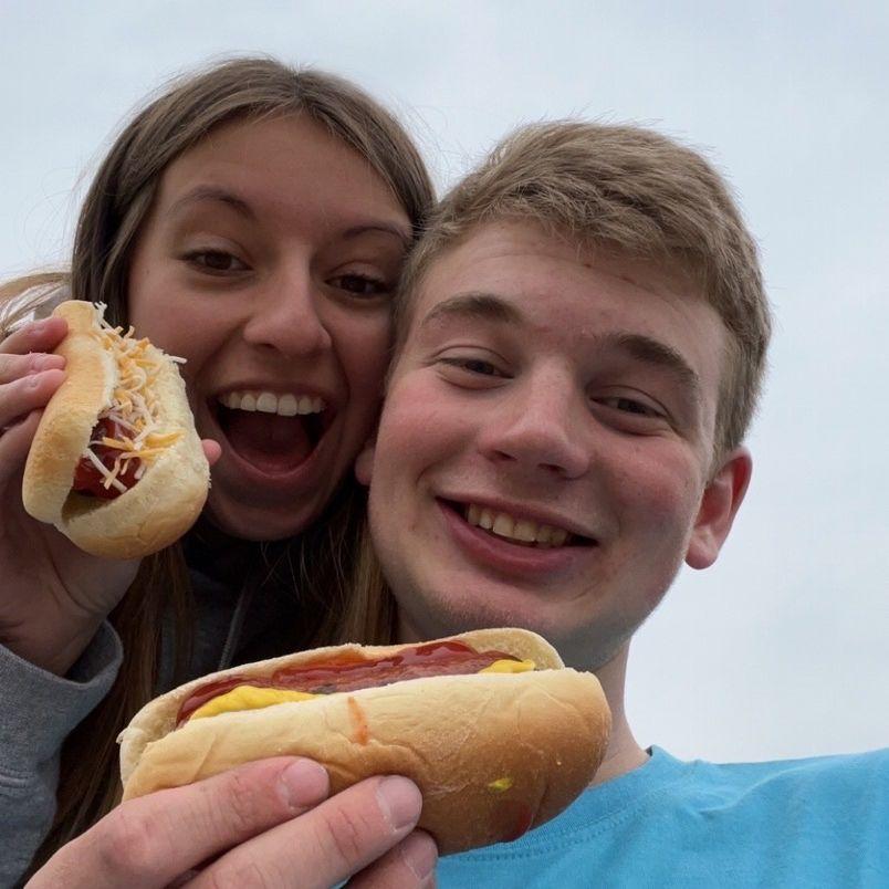 Addy's favorite food is hot dogs...so of course this photo is on here!
