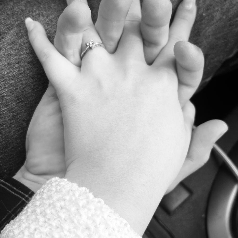 Her engagement ring!