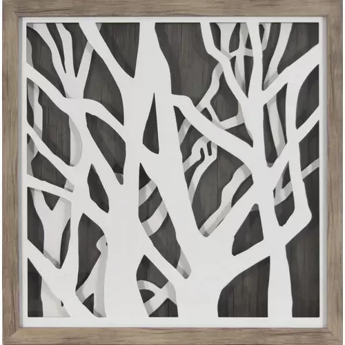 Framed 20-in H x 20-in W Abstract Print