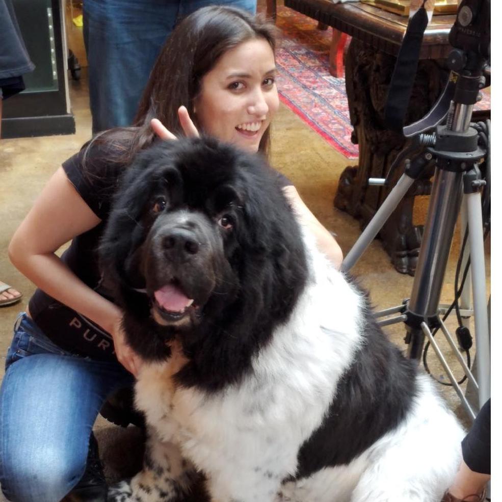 Jessica Smith and the Giant Dog!