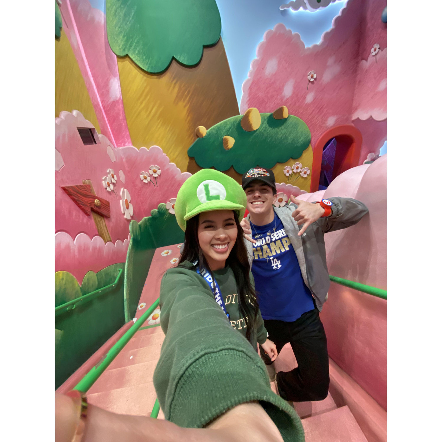 April 8, 2023 - Super Nintendo World at Universal Studios! A random couple made their day by handing them 2 front-of-the-line tickets for the ride Mario Kart: Bowser’s Challenge. Woot woot!
