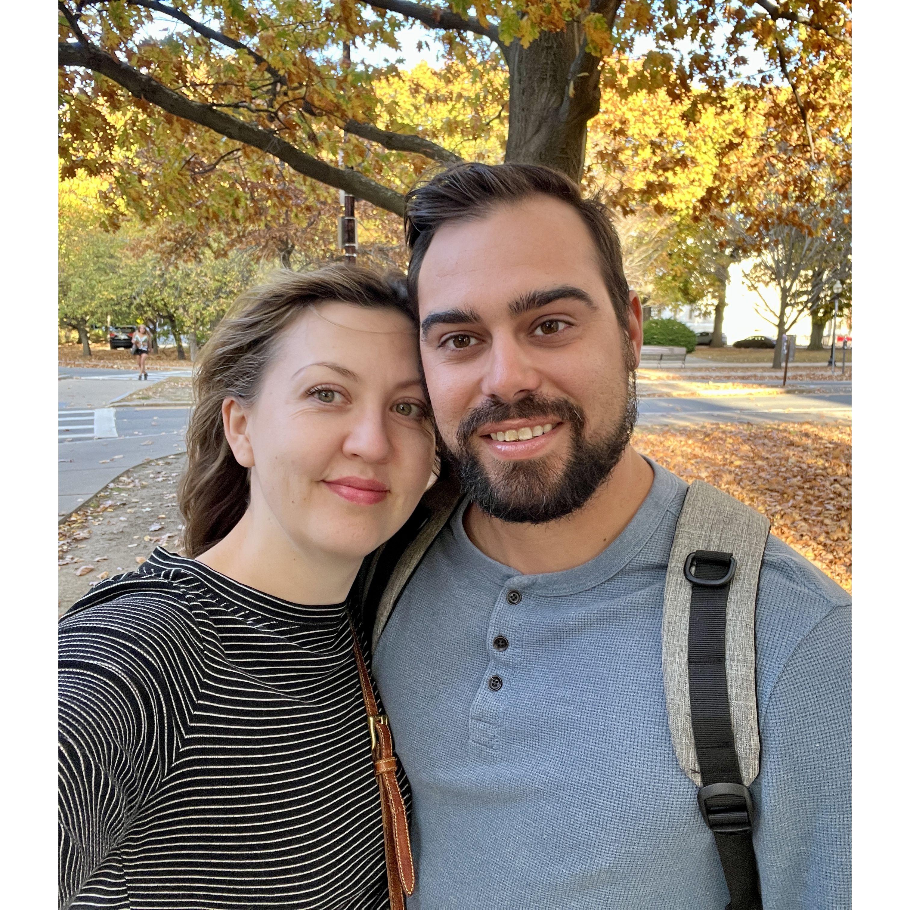 traveling in Boston in the beautiful fall weather!