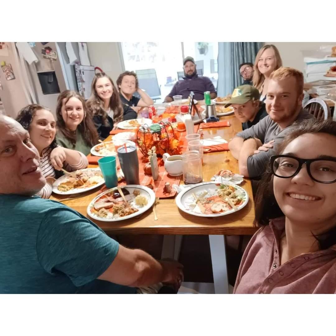 One big Thanksgiving dinner!