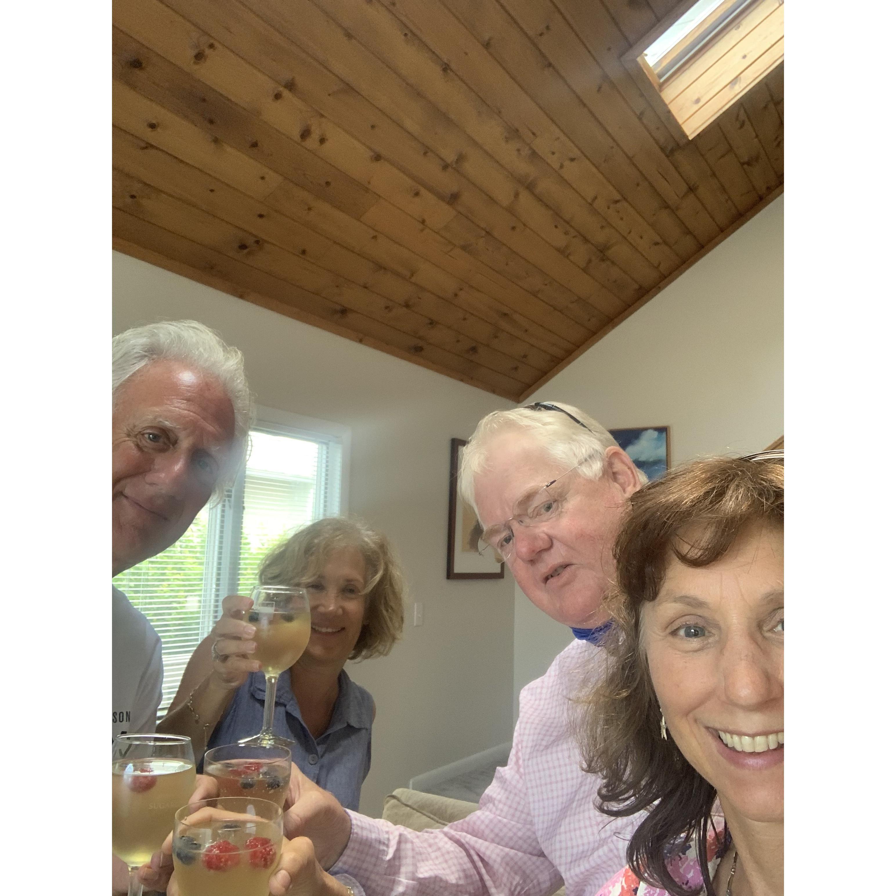 An unorthodox meeting of the parents due to COVID...I think they had more fun without us!