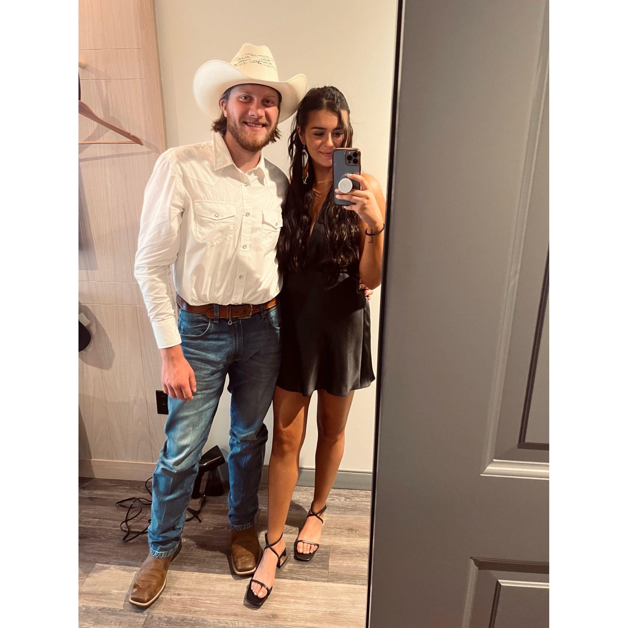 Before our fancy dinner date in Ohio