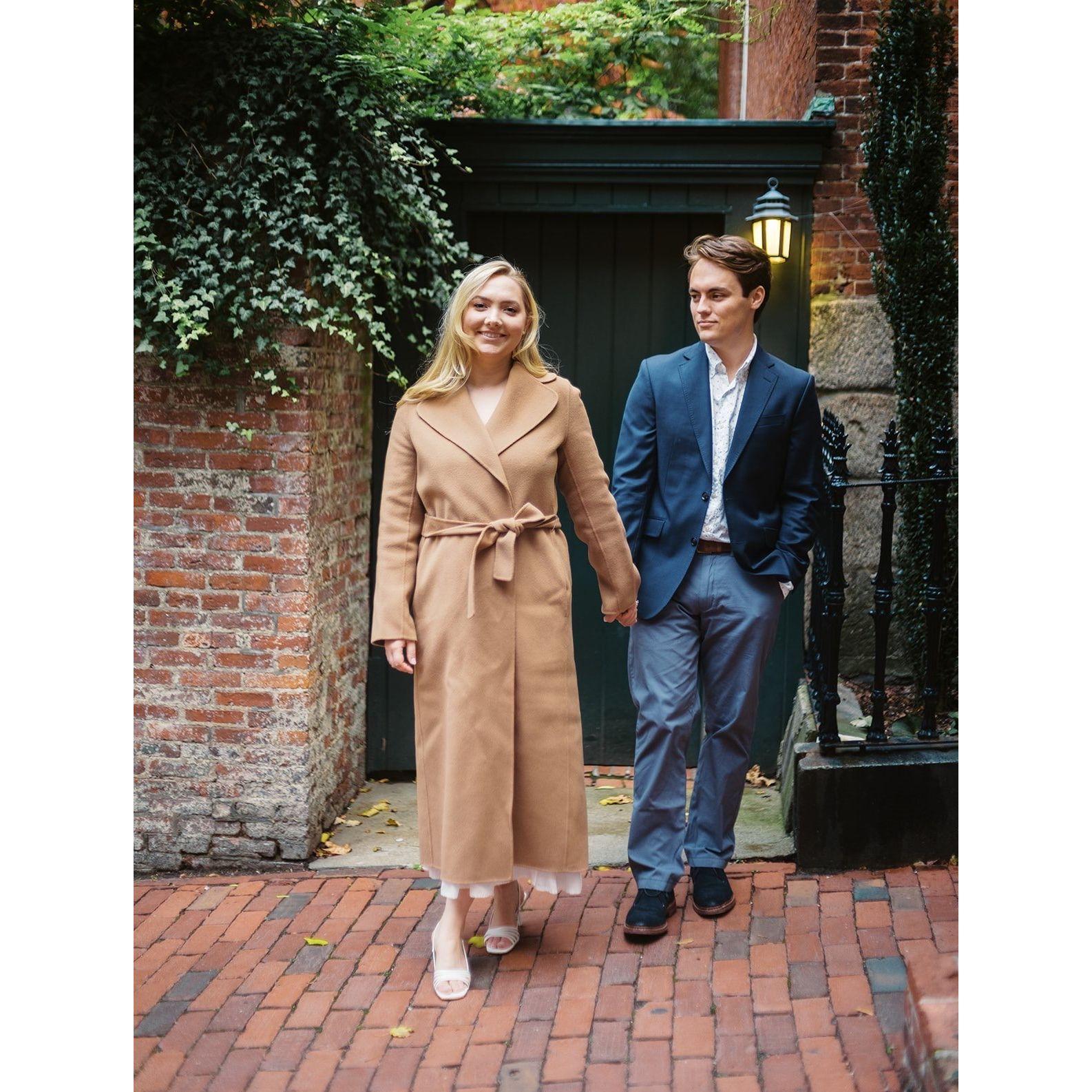 Engagement photos in Boston