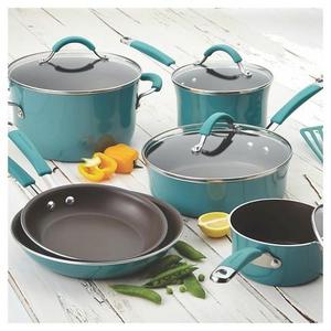Rachel Ray Cucina Porcelain Aluminum 12 Piece Cookware Set