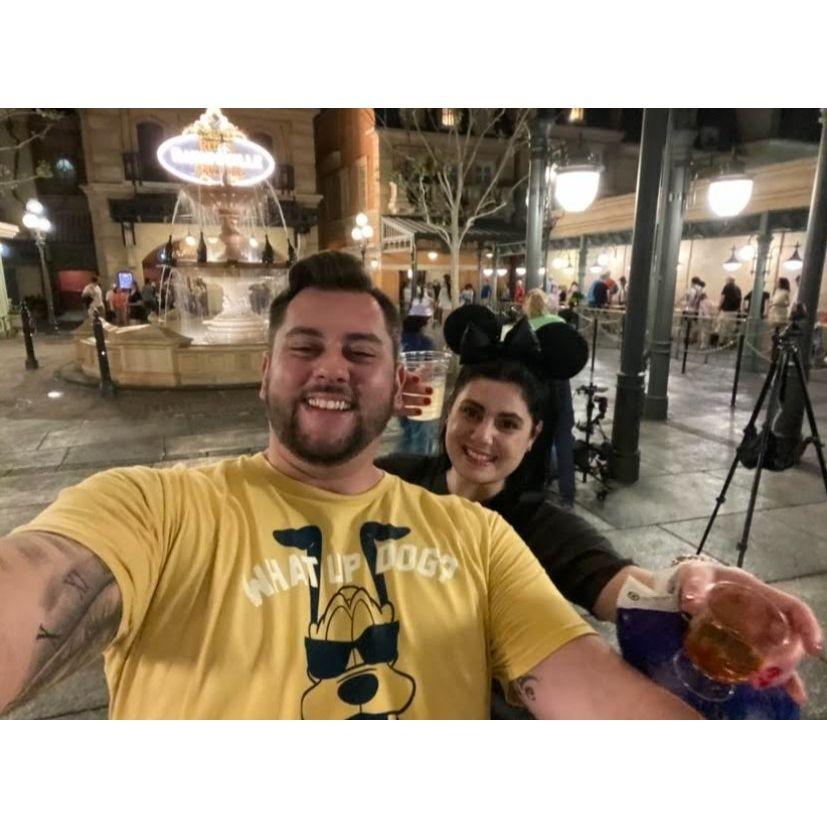 Epcot in front of France Pavilion 2023