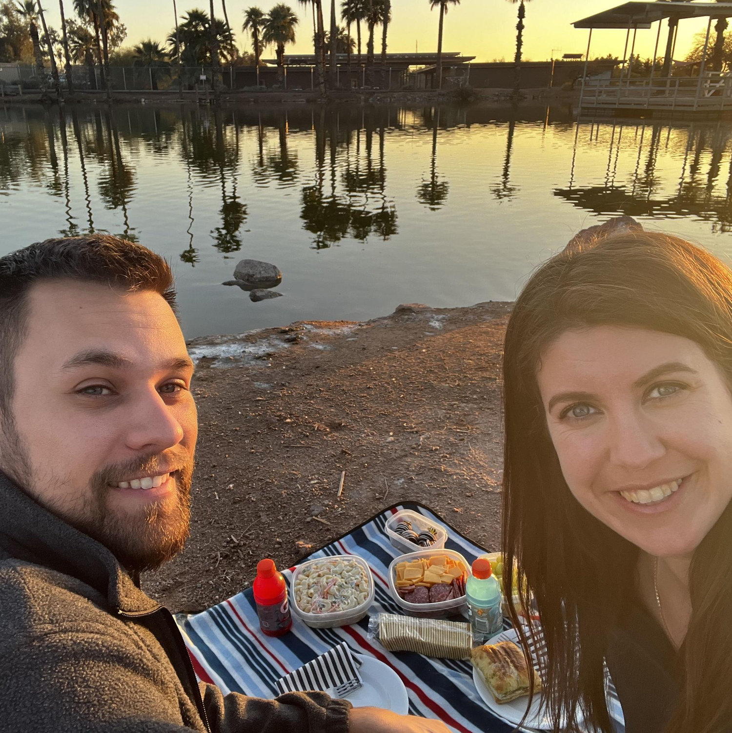 The start of our Valentine's Day picnic tradition and the day we FINALLY said we love each other for the first time!