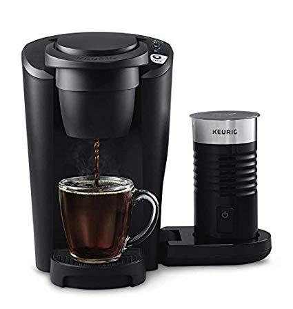 Keurig K-Latte Single Serve K-Cup Coffee and Latte Maker, Comes with Milk Frother, Compatible with All Keurig K-Cup Pods, Matte Black
