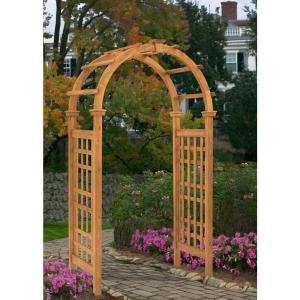 Rosewood 47 in. x 88 in. Cedar Arbor