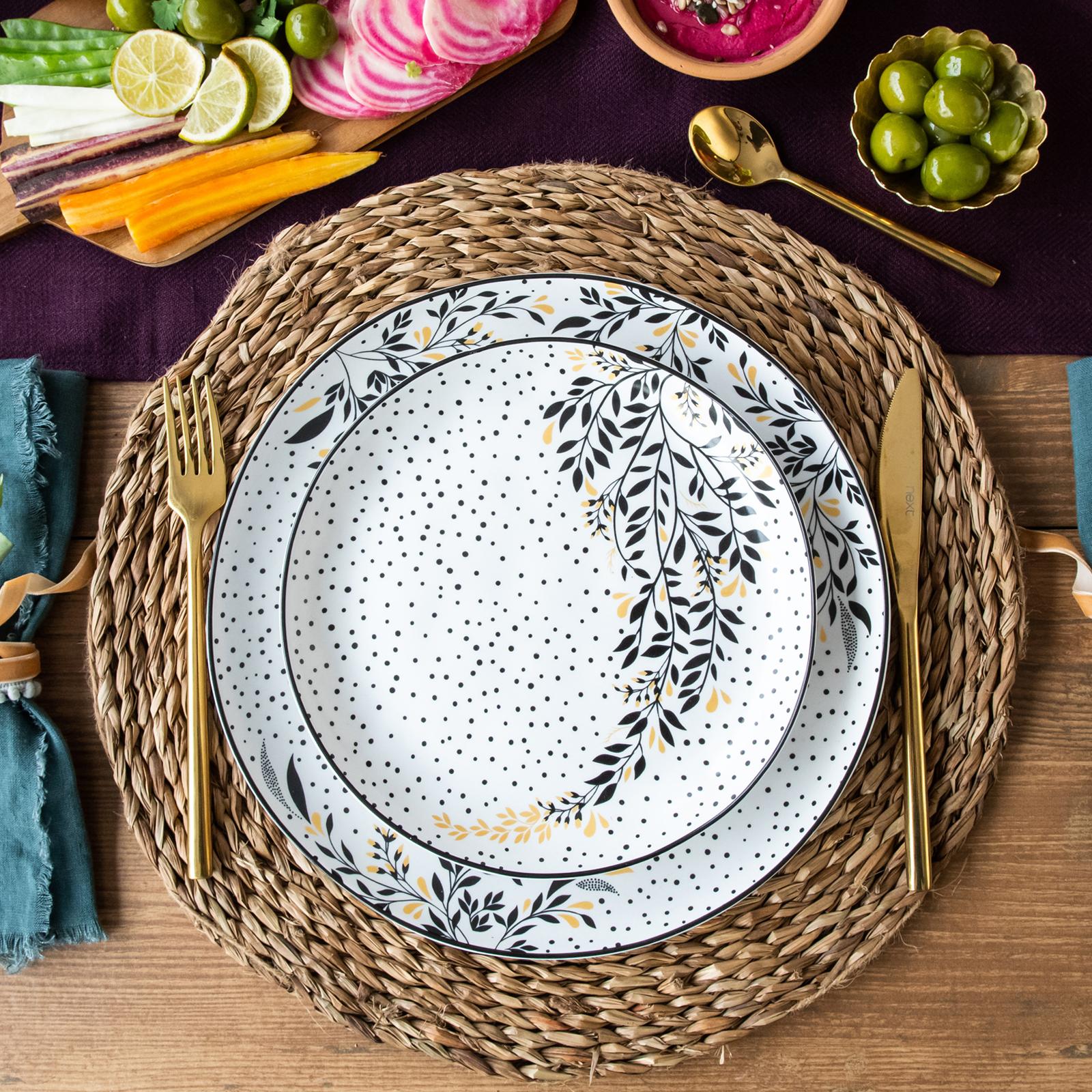 Sara Miller Artisanne Noir Assorted Salad Plate - Thumbnail 2