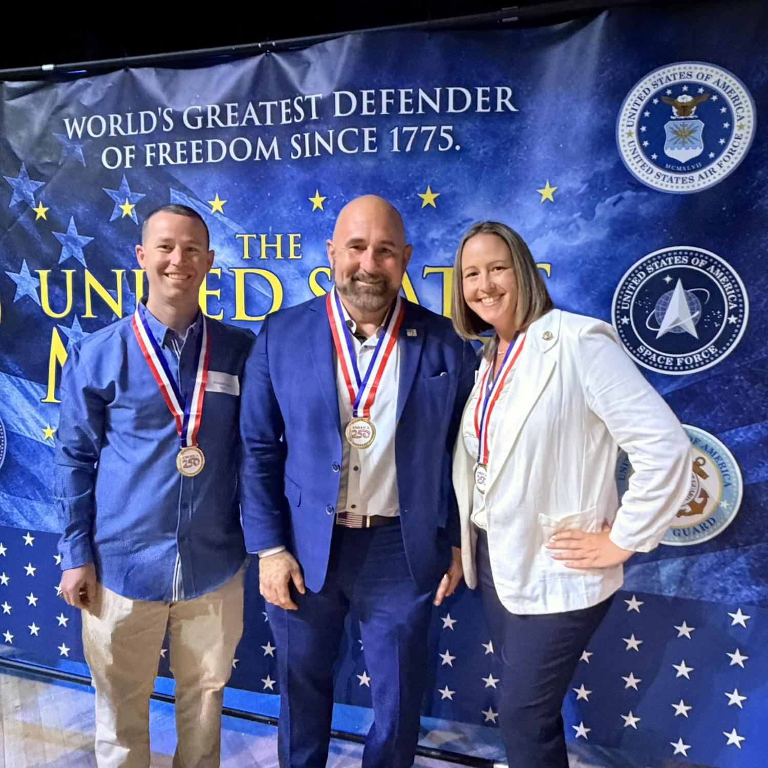 Honor 250 Veteran Recognition with the Lt. Governor of Florida.