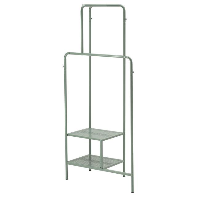 NIKKEBY Clothes rack, gray-green31 1/2x66 7/8 "