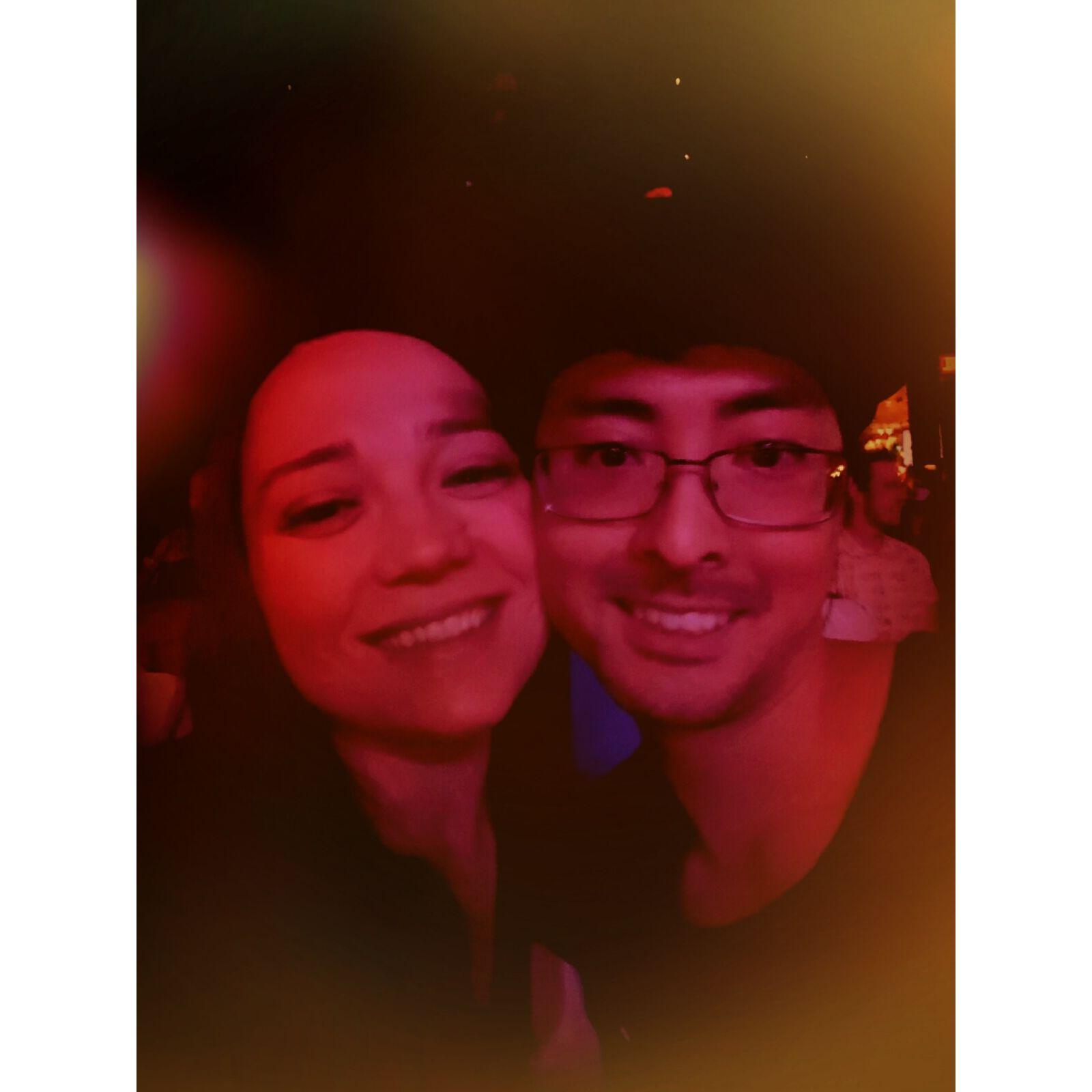 One of our many brooklyn bowl concerts seeing the hawaiian reggae band "the Green".