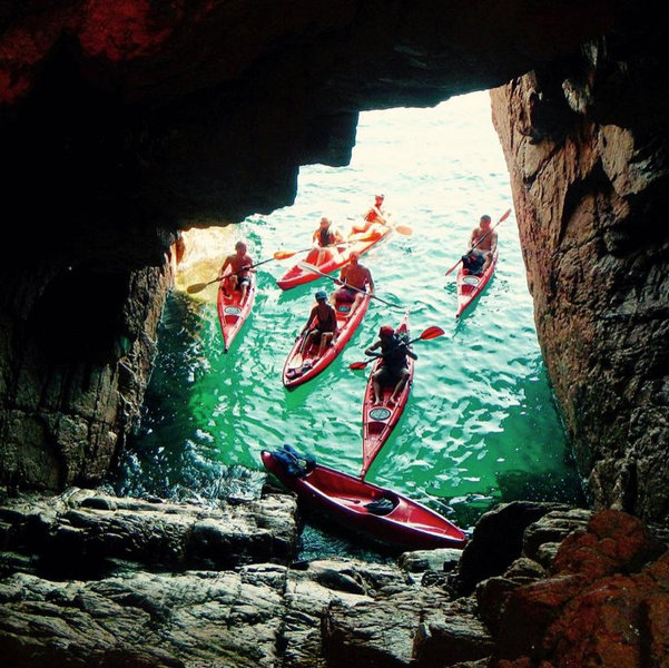 Kayak tour with snorkeling in Sardinia