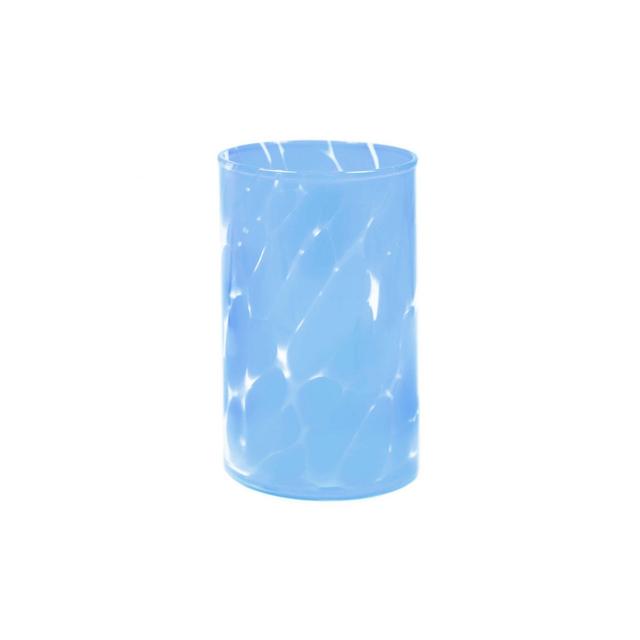 Hand Blown Fritsy High Ball Glass