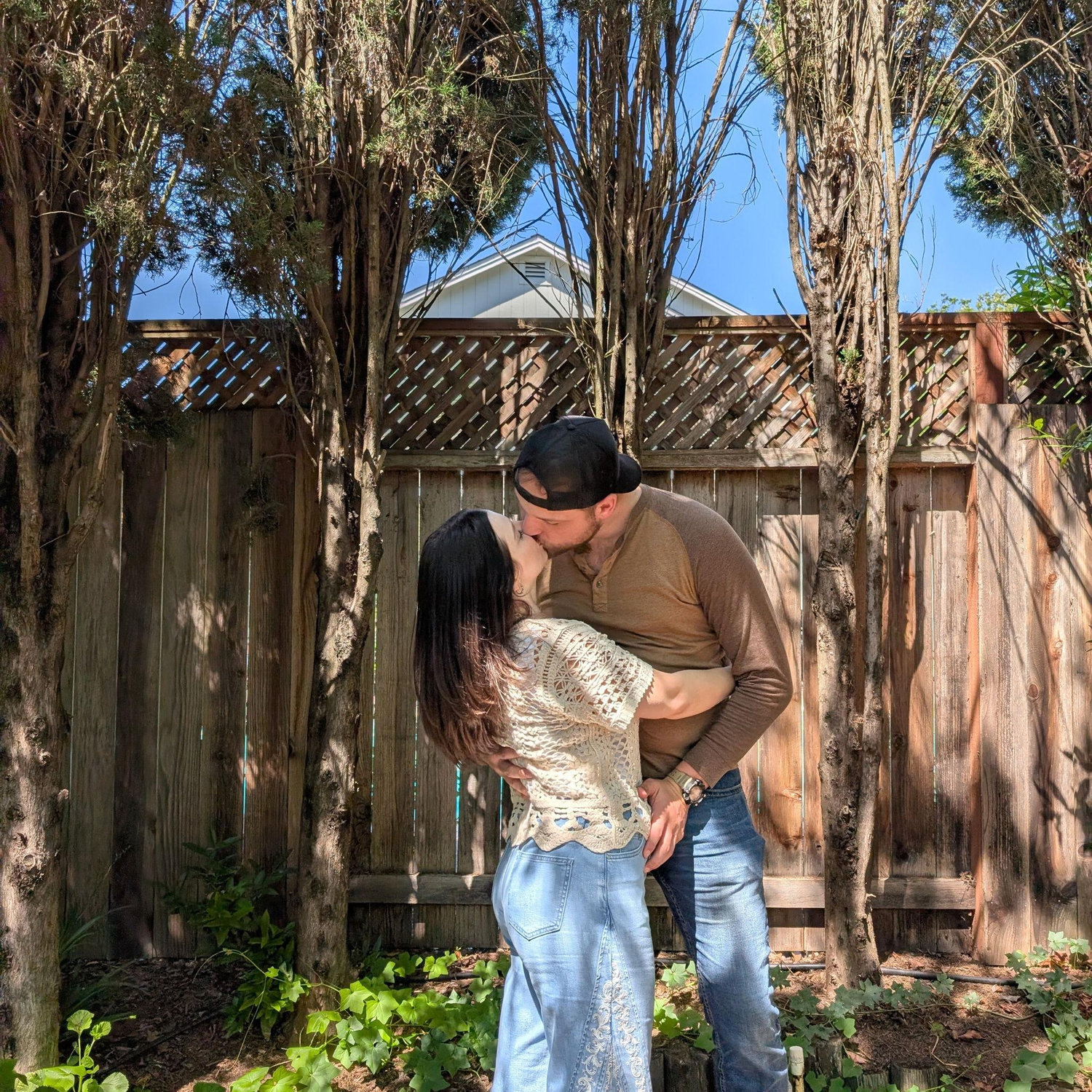 First kissing pic, Mother's day Sunday after church