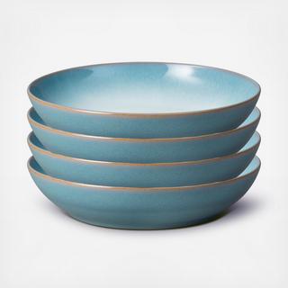 Azure Haze Coupe Pasta Bowl, Set of 4