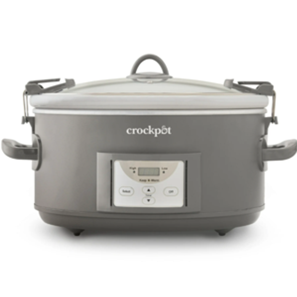 Crock-Pot® Programmable 7-Quart Cook and Carry Slow Cooker, Grey