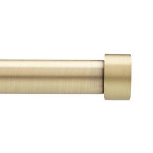 66" - 120" BRASS Cappa Single Curtain Rod and Hardware Set