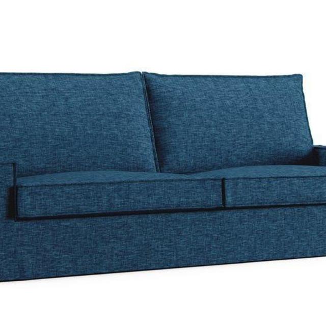Kivik 3.5 Seater Sofa Cover (Textured Weave Denim)