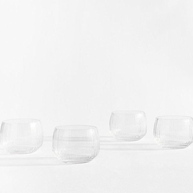 Sloan Short Drinking Glasses, Set of 4 - Clear