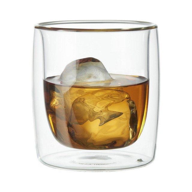ZWILLING J.A. Henckels Double-Wall Tumbler Glass Set, 9 fl. oz, White