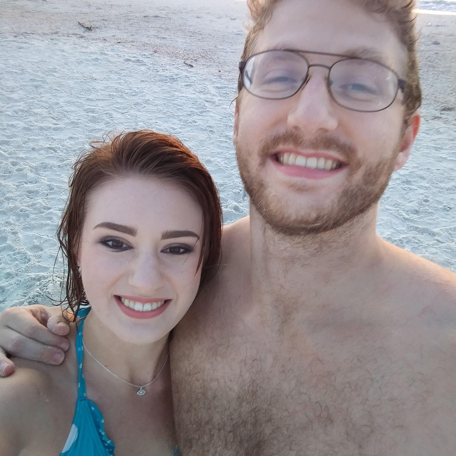 One of our 1st beach days