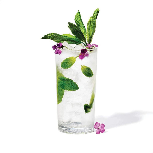 TOSSWARE RESERVE 14oz Highball SET OF 4, Tritan Dishwasher Safe & Heat Resistant Unbreakable Plastic Cocktail Glasses
