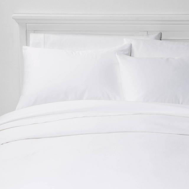 Full/Queen Performance Solid Duvet & Sham Set White - Threshold™