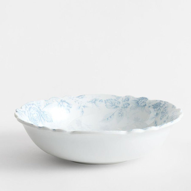 LoveShackFancy Blue Rose Melamine Serving Bowl