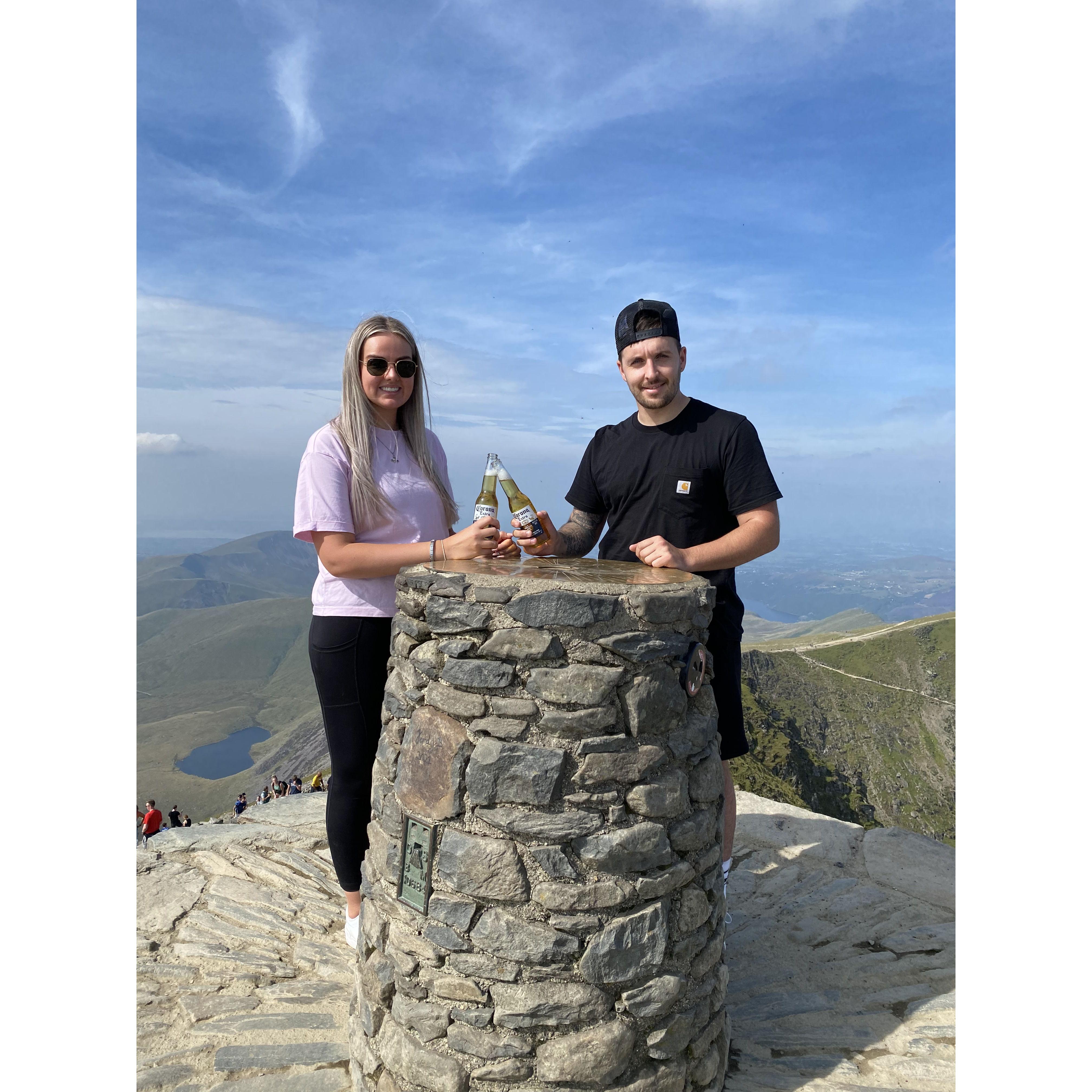 Celebrating my birthday up Snowdon.
