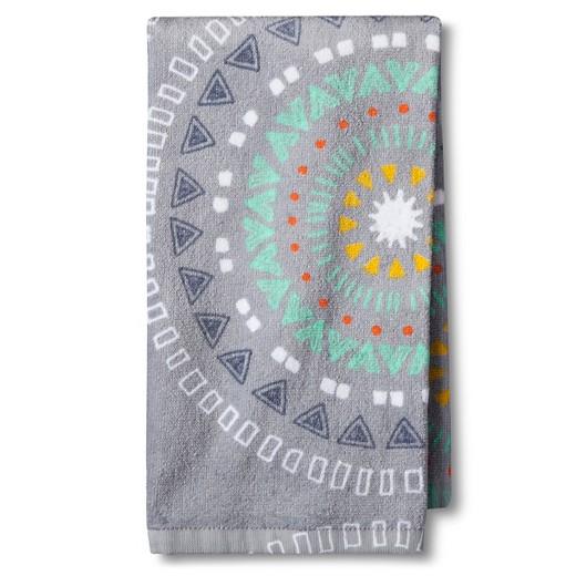 Gray Geometric Kitchen Towel - Room Essentials™